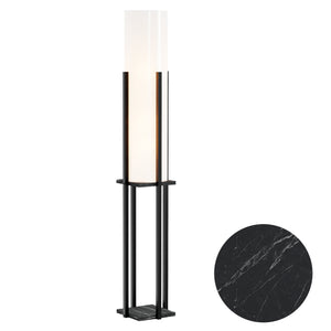 Lámpara de pie Gisborne con estante [lux.pro]