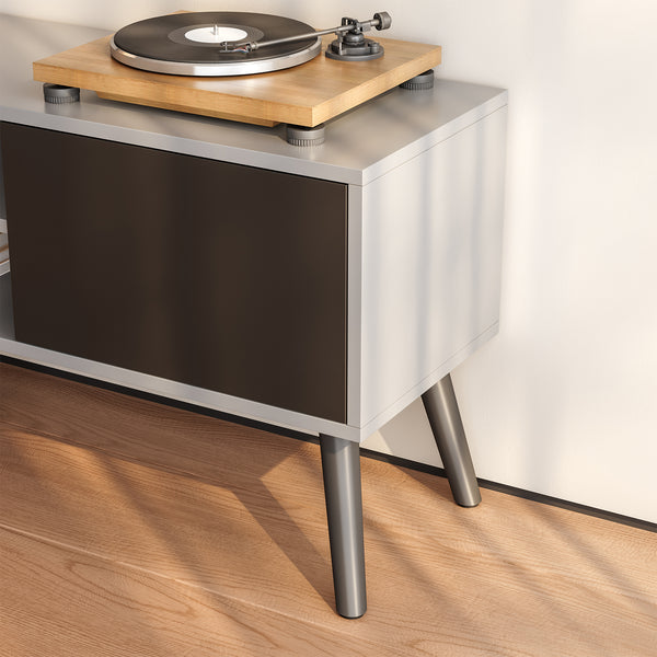 Mesa de Tele Eskilstuna con 2 Puertas 2 Estantes Aglomerado/Madera 120 x 30 x 47 cm En diferentes colores [en.casa]