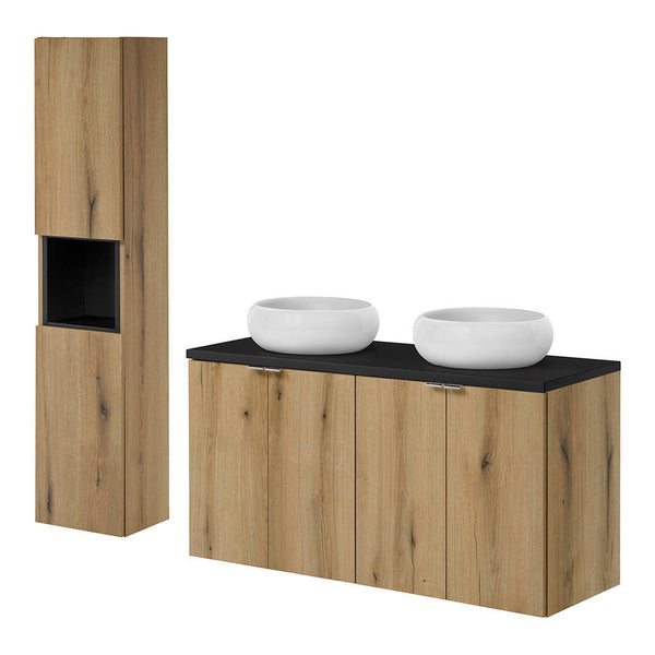 Lavabo Skelbolu con puertas [en.casa]