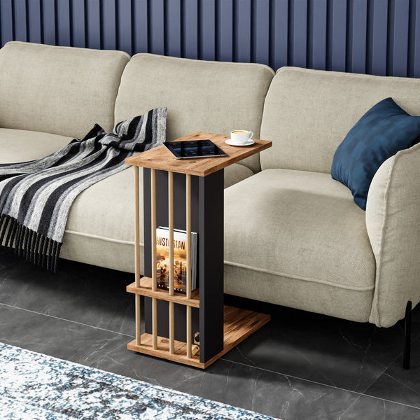 Mesa auxiliar Siikainen 65x44x29 cm [en.casa]