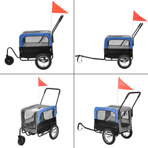 Remolque para bicicleta Máx. 20 kg Transporte de perros Resistente al clima pro.tec