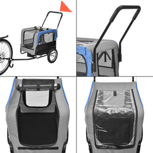 Remolque para bicicleta Máx. 20 kg Transporte de perros Resistente al clima pro.tec