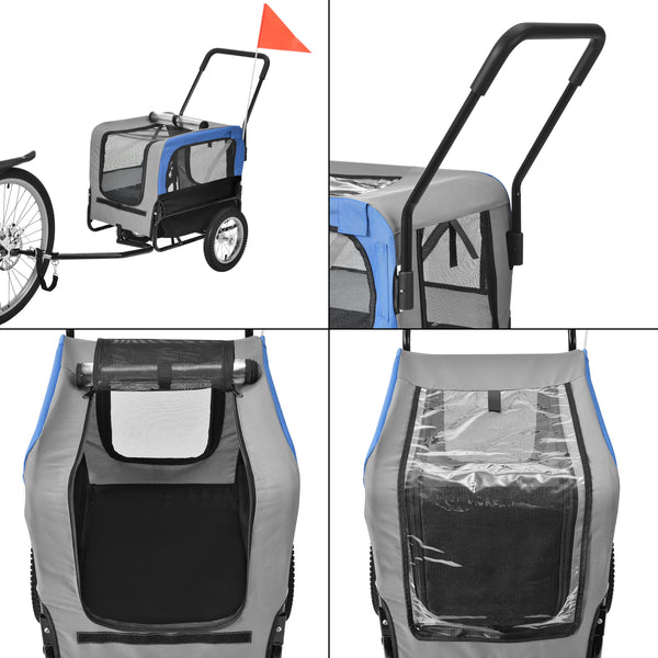 Remolque para bicicleta Máx. 20 kg Transporte de perros Resistente al clima pro.tec