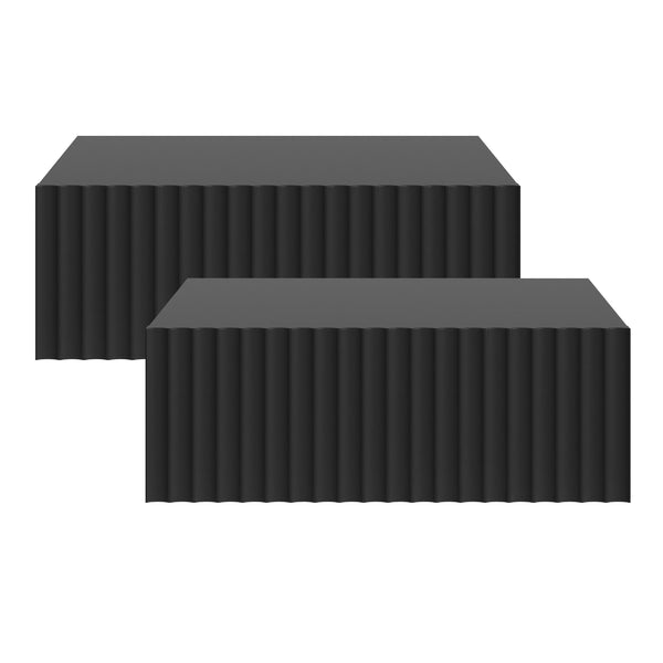 Juego de 2 mesitas de noche flotantes Nand 1 cajón [en.casa]