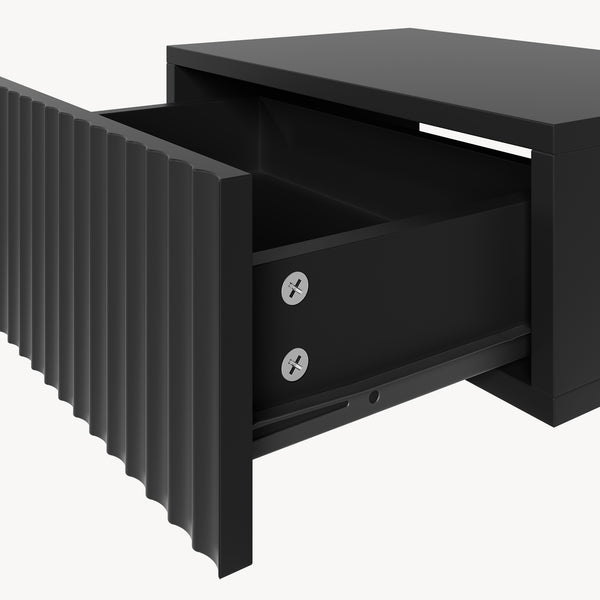 Juego de 2 mesitas de noche flotantes Nand 1 cajón [en.casa]