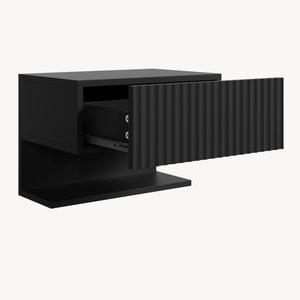 Juego de 2 mesitas de noche flotantes Nand 1 cajón [en.casa]
