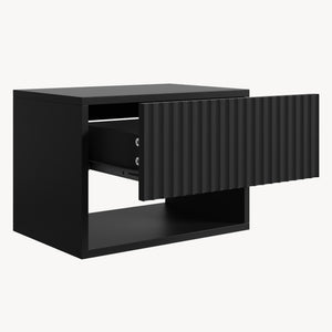 Juego de 2 mesitas de noche flotantes Nand 1 cajón [en.casa]