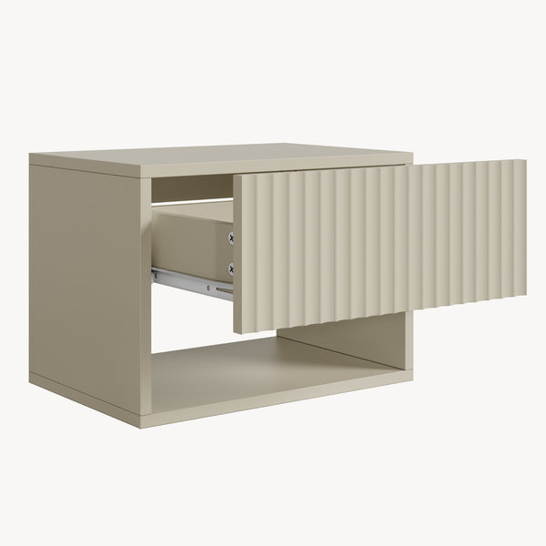 Mesita de noche flotante Nand 1 cajón [en.casa]