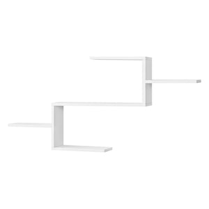 Estante flotante Flekkefjord 104 x 14,5 x 49,5 cm con 5 superficies de almacenamiento varios colores en.casa