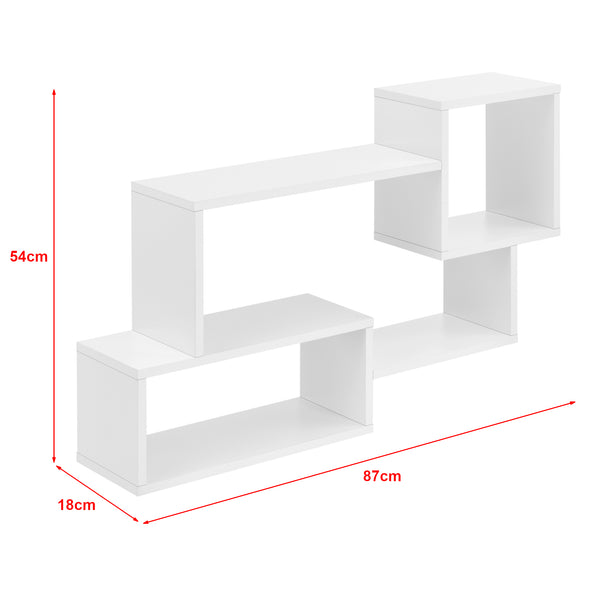 Estante flotante Kvinesdal con 3 compartimentos en varios colores [en.casa]