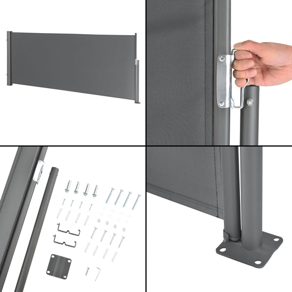Toldo lateral Mulhacén en varios colores y tamaños, protección visual pro.tec