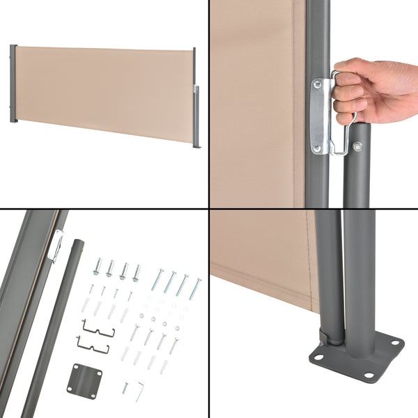 Toldo lateral Mulhacén en varios colores y tamaños, protección visual pro.tec