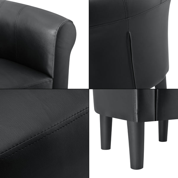 Sillón Jelgava 70x70x58 cm en varios colores y acabados [en.casa]