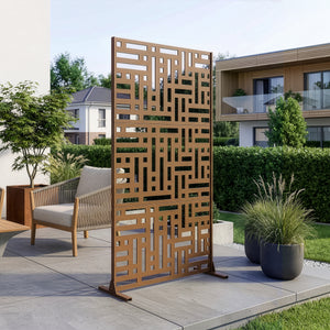 Tabique Bernalda con diseño atractivo acero En diferenres medidas - Negro [casa.pro]