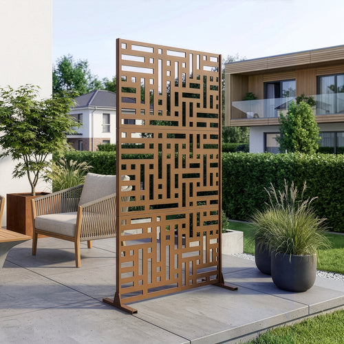 Tabique Bernalda con diseño atractivo acero En diferenres medidas - Negro [casa.pro]