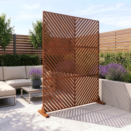 Tabique Kekan exterior acero 180x90/120 cm [casa.pro]