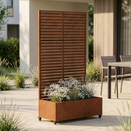 Biombo Nordepp acero [casa.pro]