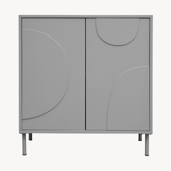 Aparador Holea con 2 puertas MDF 75x70x34 cm - [en.casa]