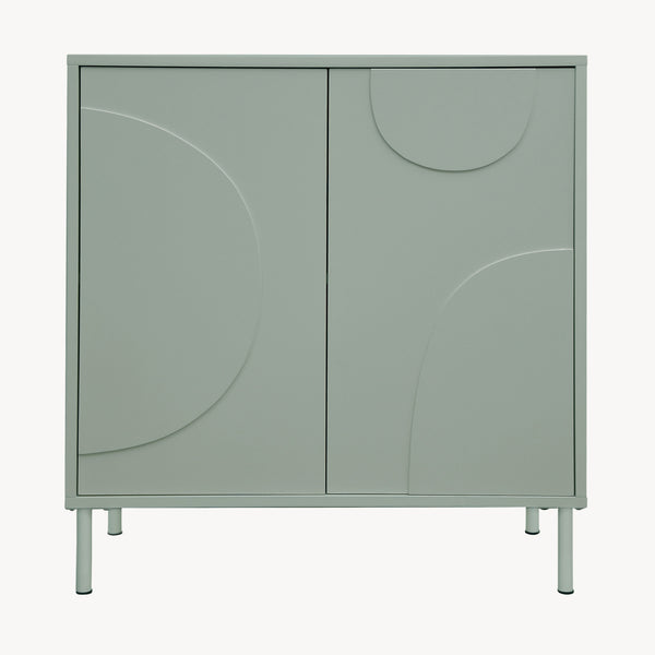 Aparador Holea con 2 puertas MDF 75x70x34 cm - [en.casa]