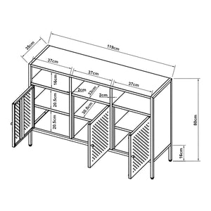 Aparador Janakkala [en.casa]