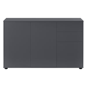 Cómoda Paarl con 2 cajones sin mango y 3 puertas 74 x 117 x 36 cm [en.casa]