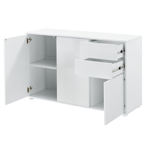 Cómoda Paarl con 2 cajones sin mango y 3 puertas 74 x 117 x 36 cm [en.casa]