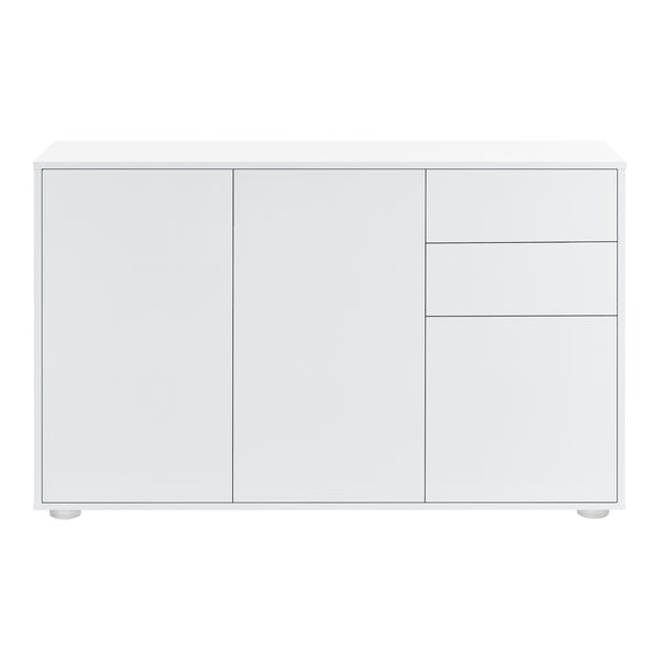Cómoda Paarl con 2 cajones sin mango y 3 puertas 74 x 117 x 36 cm [en.casa]
