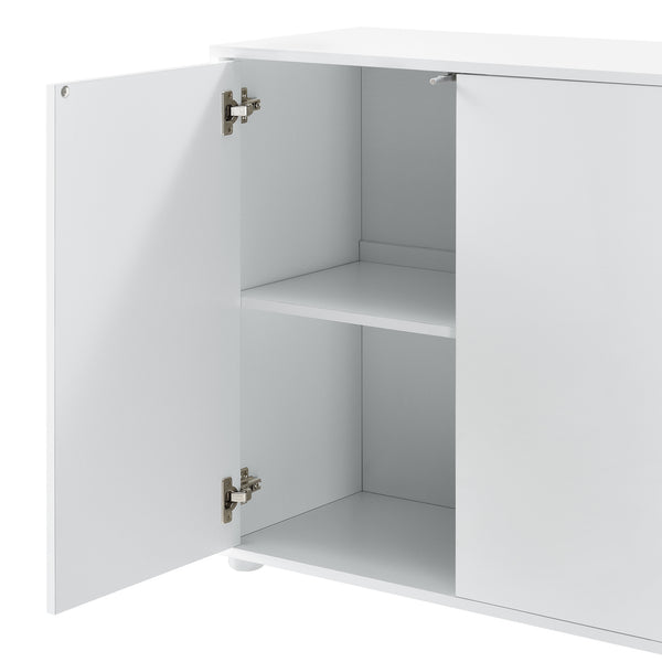 Cómoda Paarl con 2 cajones sin mango y 3 puertas 74 x 117 x 36 cm [en.casa]