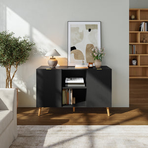 Aparador Nand puertas 120x40x76cm - [en.casa]