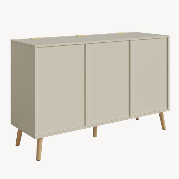 Aparador Nand puertas 120x40x76cm - [en.casa]