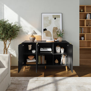 Aparador Nand puertas 120x40x76cm - [en.casa]
