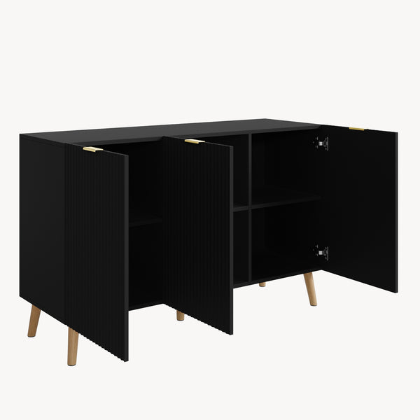 Aparador Nand puertas 120x40x76cm - [en.casa]