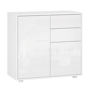 Cómoda Paarl con 2 cajones sin mango y 2 puertas 74x79x36cm [en.casa]