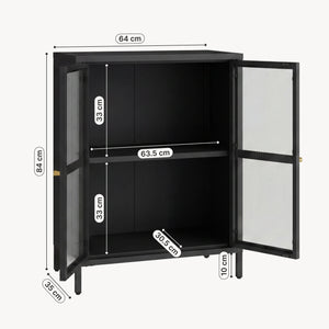 Aparador Säkylä con 2 puertas 84x64x35 cm - [en.casa]
