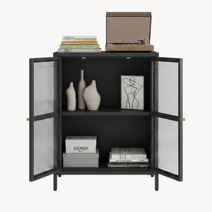 Aparador Säkylä con 2 puertas 84x64x35 cm - [en.casa]