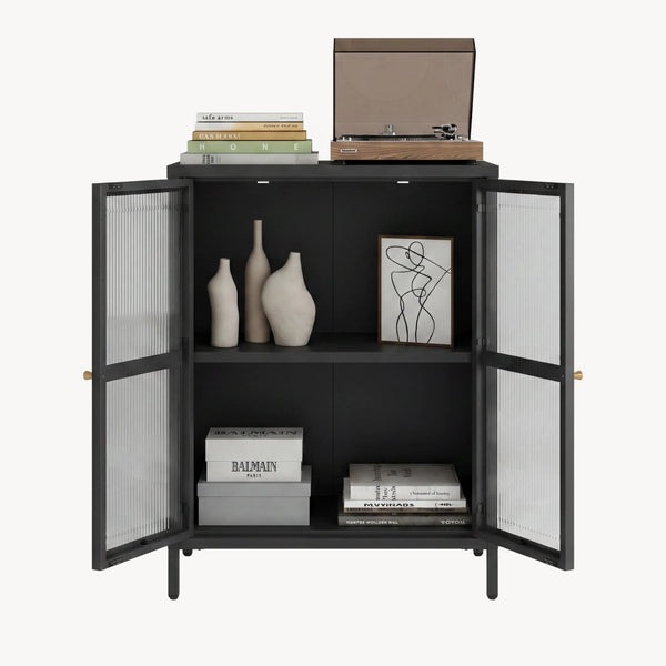 Aparador Säkylä con 2 puertas 84x64x35 cm - [en.casa]