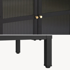 Aparador Säkylä con 2 puertas 84x64x35 cm - [en.casa]