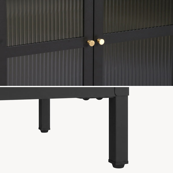 Aparador Säkylä con 2 puertas 84x64x35 cm - [en.casa]