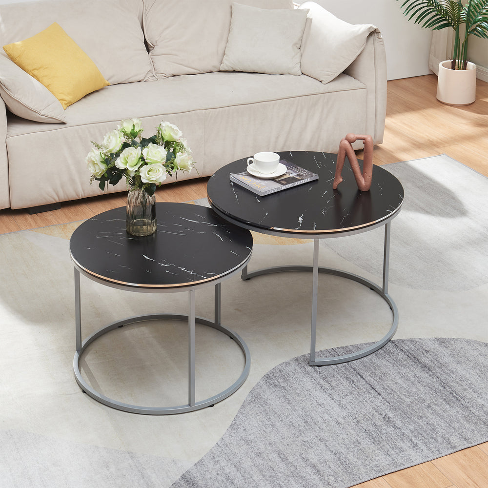 Juego de mesas de centro Skagen en set de 2 en varios colores [en.casa] - premiumXL