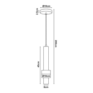 Lámpara colgante Lulled Metal [lux.pro]