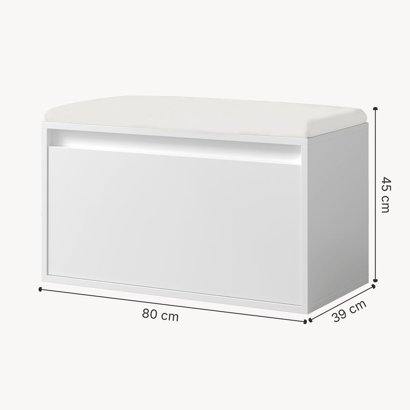 Esquema acotado Banco de asiento Degerfors 80x39x45 cm [en.casa]