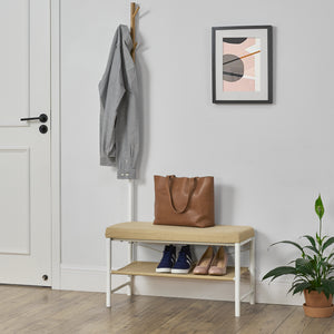 Banco con zapatero Rjukan Beige pro.tec