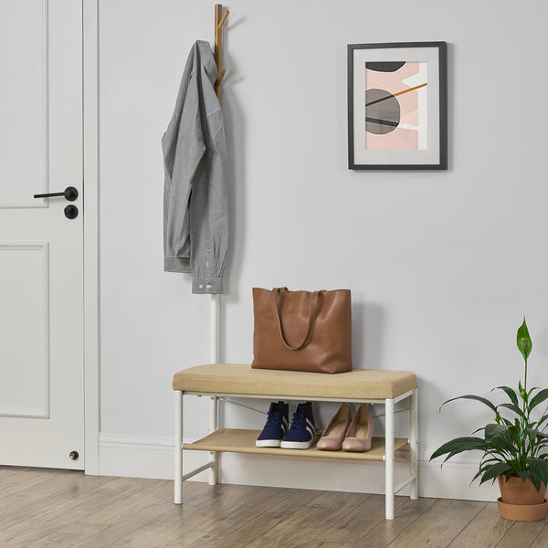 Banco con zapatero Rjukan Beige pro.tec