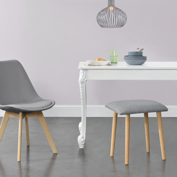 Taburete Gera 45,5 x 36 x 36 cm Acolchado en varios colores en.casa