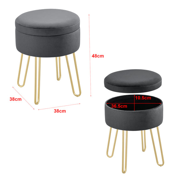 Taburete Siders 48x38x38 cm MDF/estructura de metal varios colores en.casa