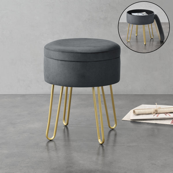 Taburete Siders 48x38x38 cm MDF/estructura de metal varios colores en.casa