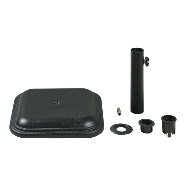 Base para sombrilla Biccari de hormigón negro [casa.pro]