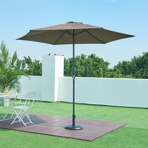 Soporte de sombrilla Bionaz redondo hormigón - Negro [casa.pro]