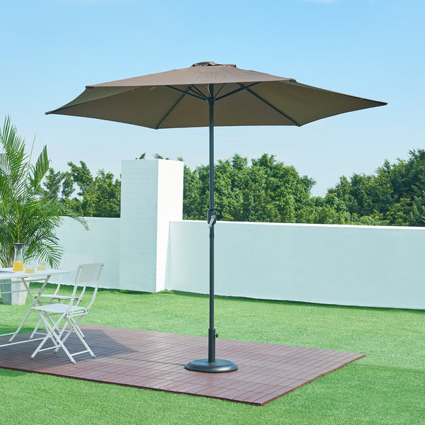 Soporte de sombrilla Bionaz redondo hormigón - Negro [casa.pro]