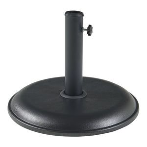 Soporte de sombrilla Bionaz redondo hormigón - Negro [casa.pro]